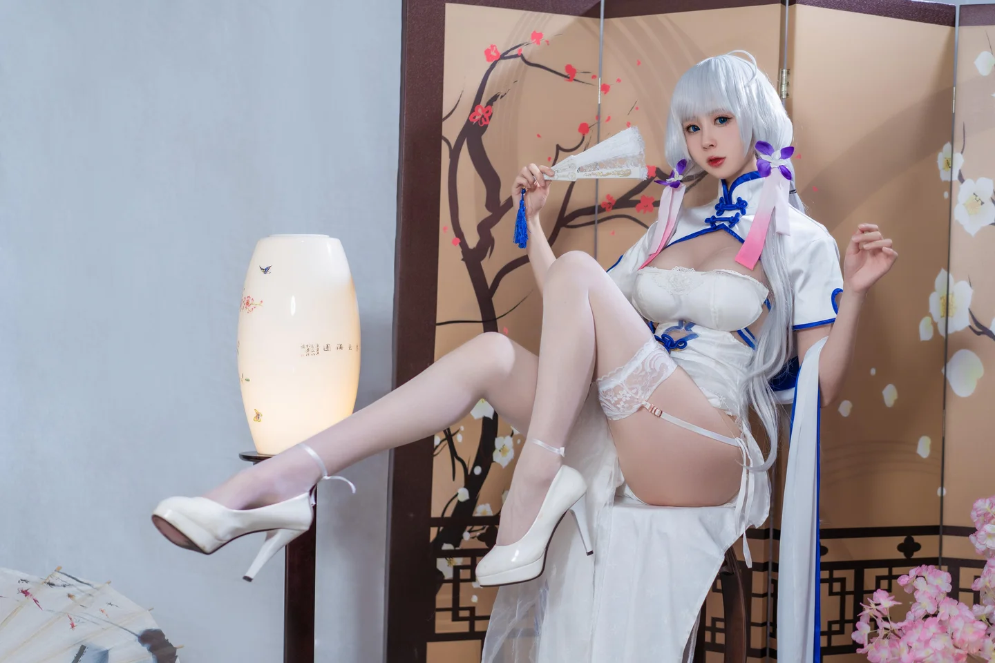 西园寺南歌 - 碧蓝航线 光辉 旗袍 [24P-139MB] tg@simisebaisi 【丝足阁】011.webp